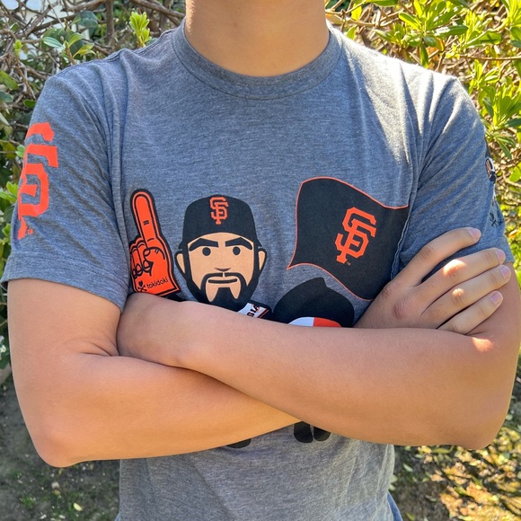 TOKIDOKI SAN FRANCISCO GIANTS MEN T SHIRT BASEBALL TEAM SERGIO ROMO MLB TULTEX M - Picture 6 of 16